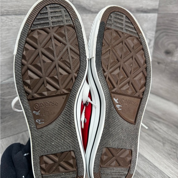 Converse Chuck Taylor All Star Low Top Red Sneakers Shoes Mens 7 Womens 9 - Picture 10 of 13